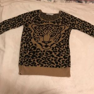 Leopard 3/4 sweater